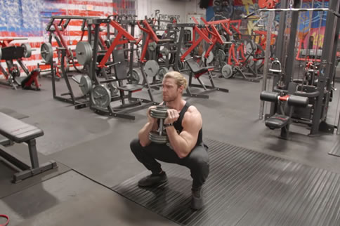 Dumbbell arm training